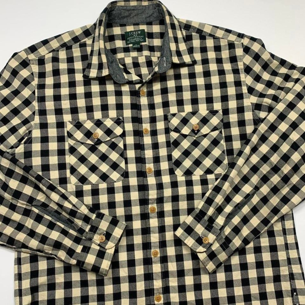 J. Crew Plaid Heavyweight Flannel Size Large
